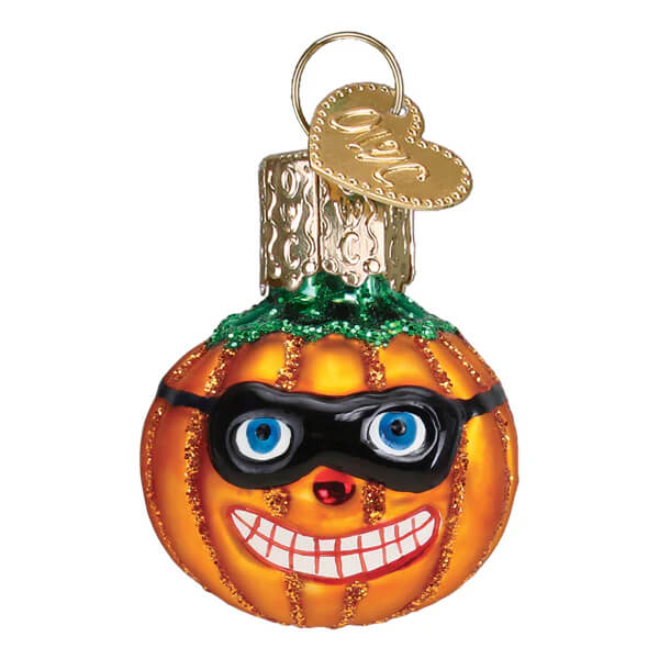 Mini Masked Jack O'Lantern Ornament