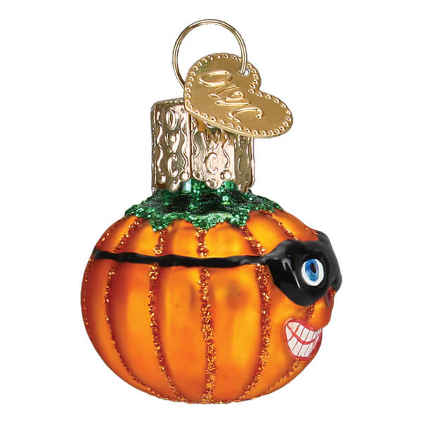 Mini Masked Jack O'Lantern Ornament