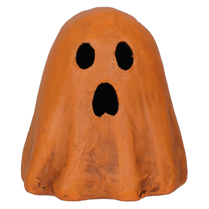 Ghoulish Orange Ghost Luminary