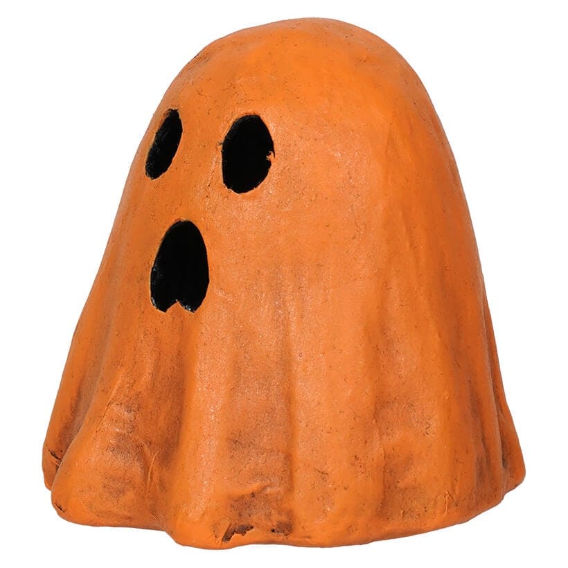 Ghoulish Orange Ghost Luminary