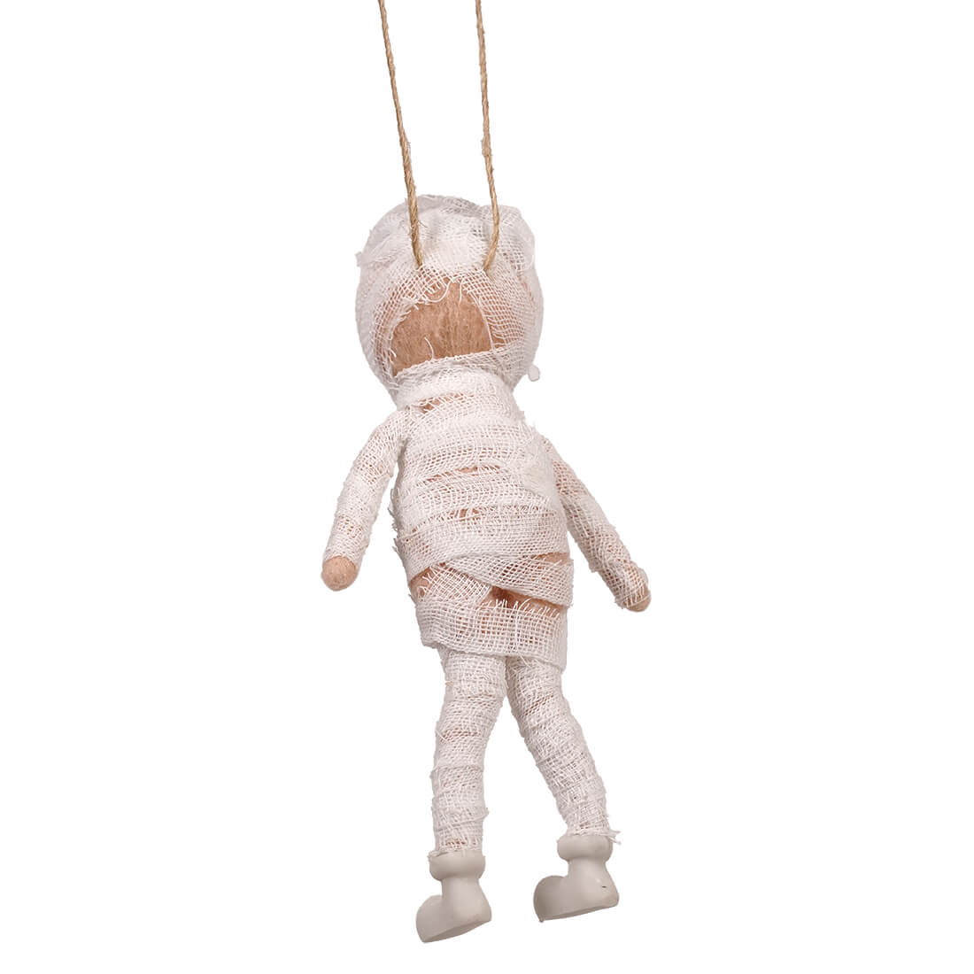 Bowlegged Mummy Halloween Character Felt Ornament