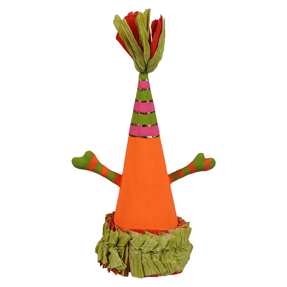5" Spooky Pumpkin Mini Cone Party Hat