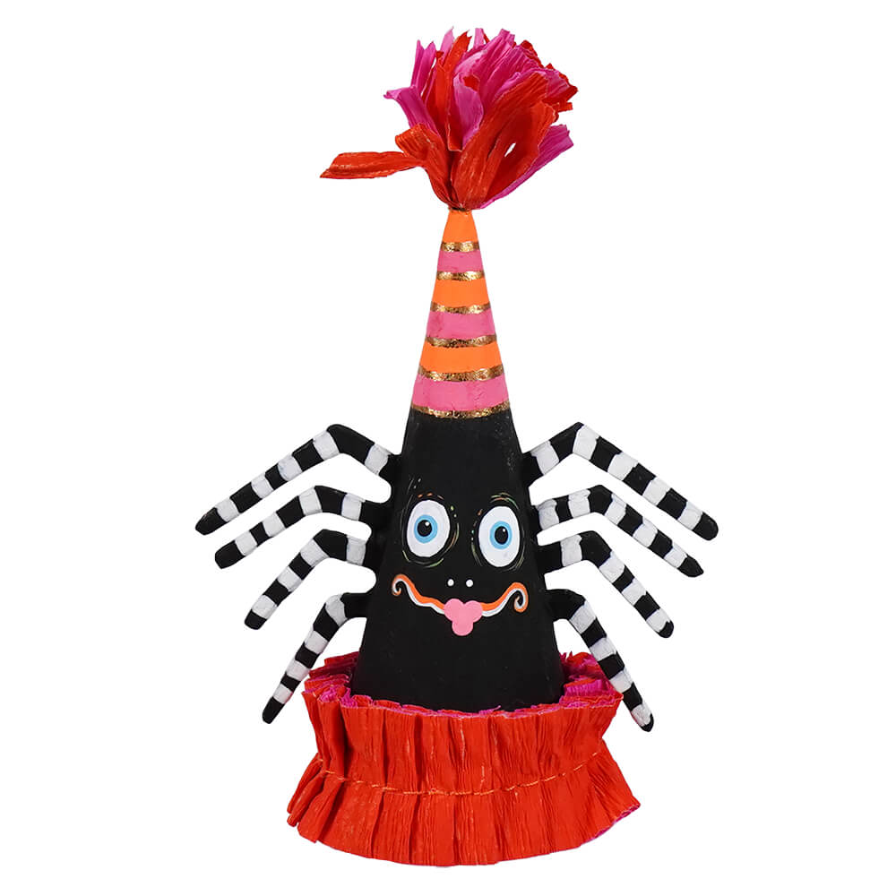 5" Spooky Spider Mini Cone Party Hat