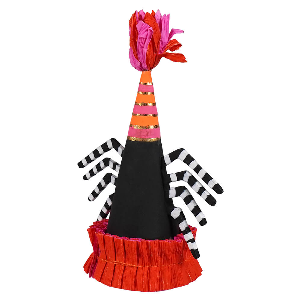 5" Spooky Spider Mini Cone Party Hat