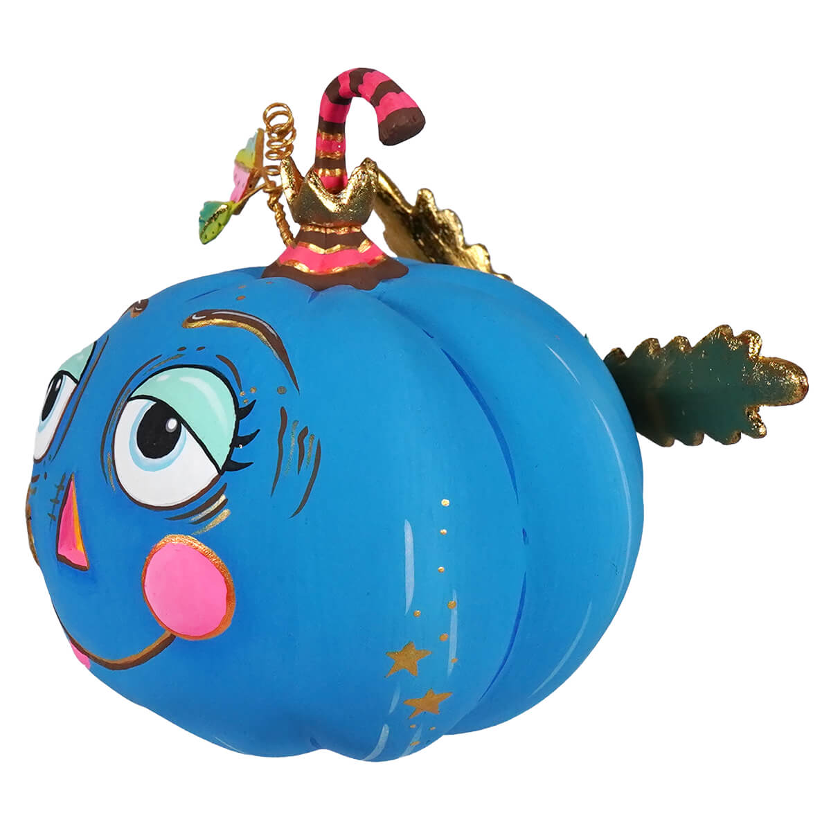 Cheery Blue Pixie Pumpkin