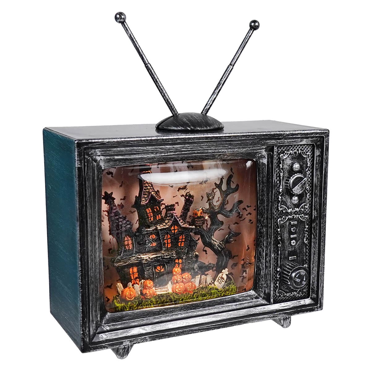 Haunted Manor Musical Lighted Swirling Water TV - Halloween
