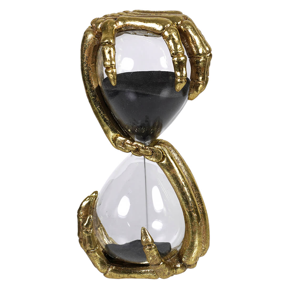 Gold Skeleton Hands Hourglass