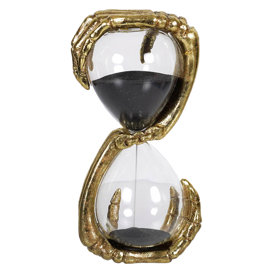 Gold Skeleton Hands Hourglass