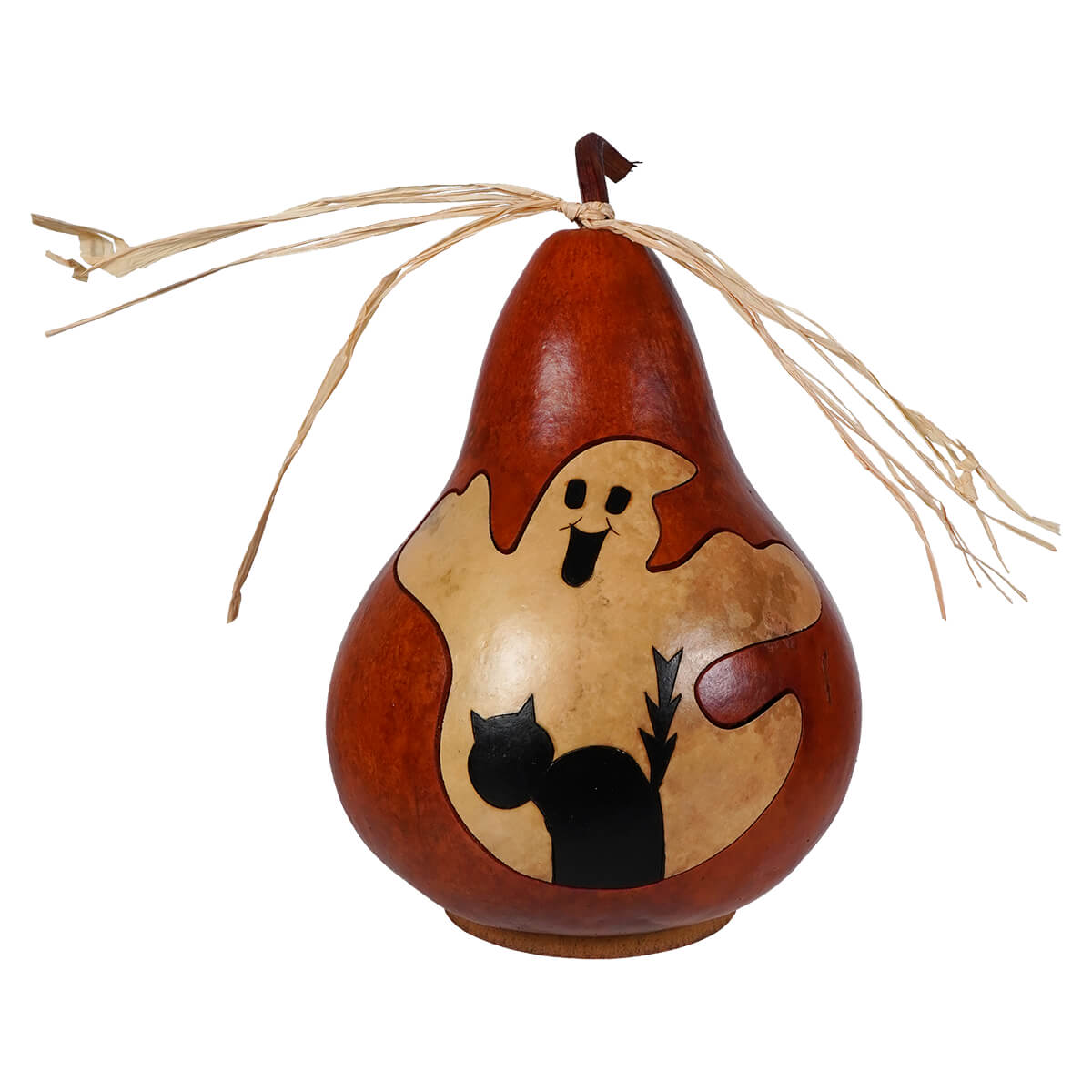 Boo Gourd - Ghost & Black Cat Design