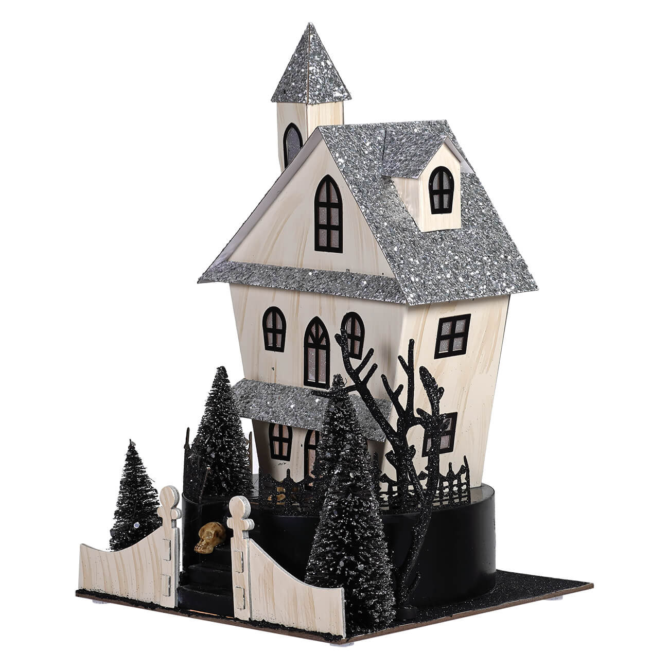 12.5" LED Lighted Spooky Halloween Haunted House