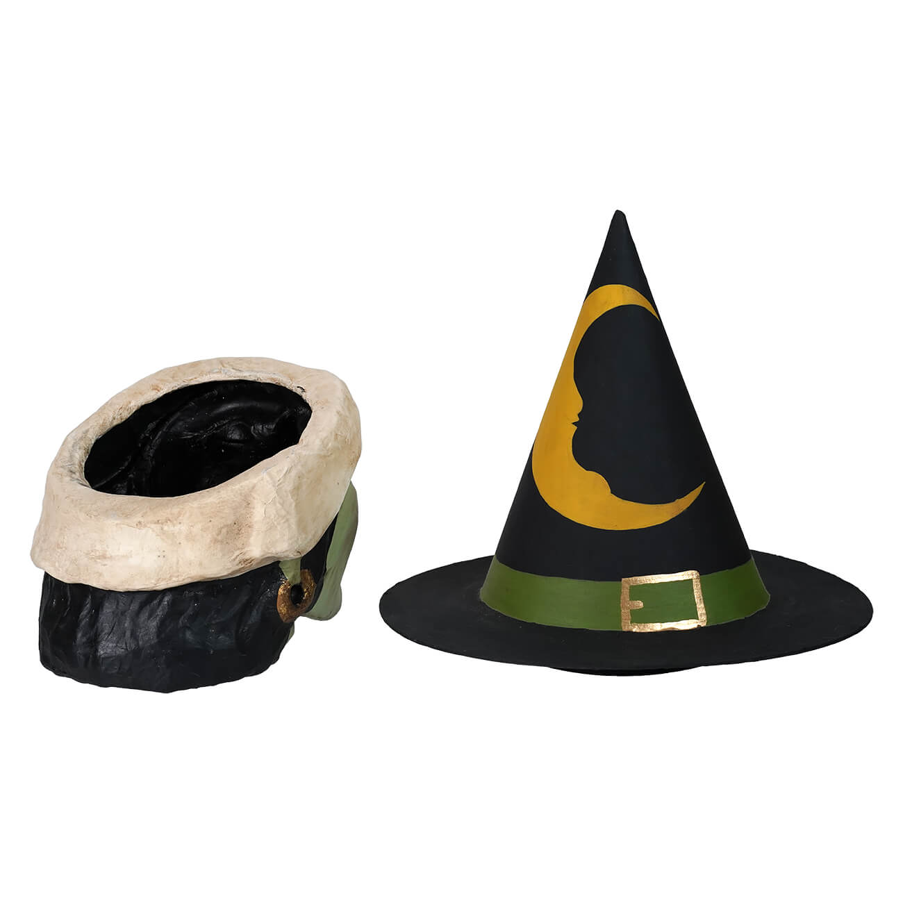 Large Green Faced Witch Candy Bucket