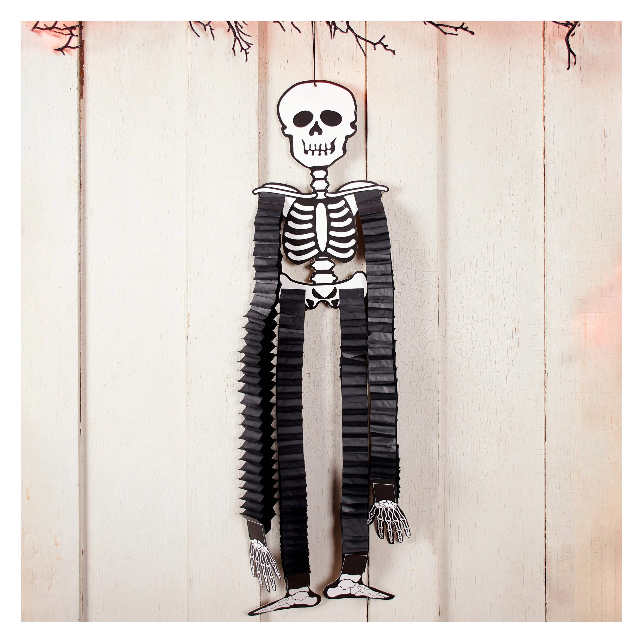 Skeleton Accordian Paper Hanging Decoration Set/2
