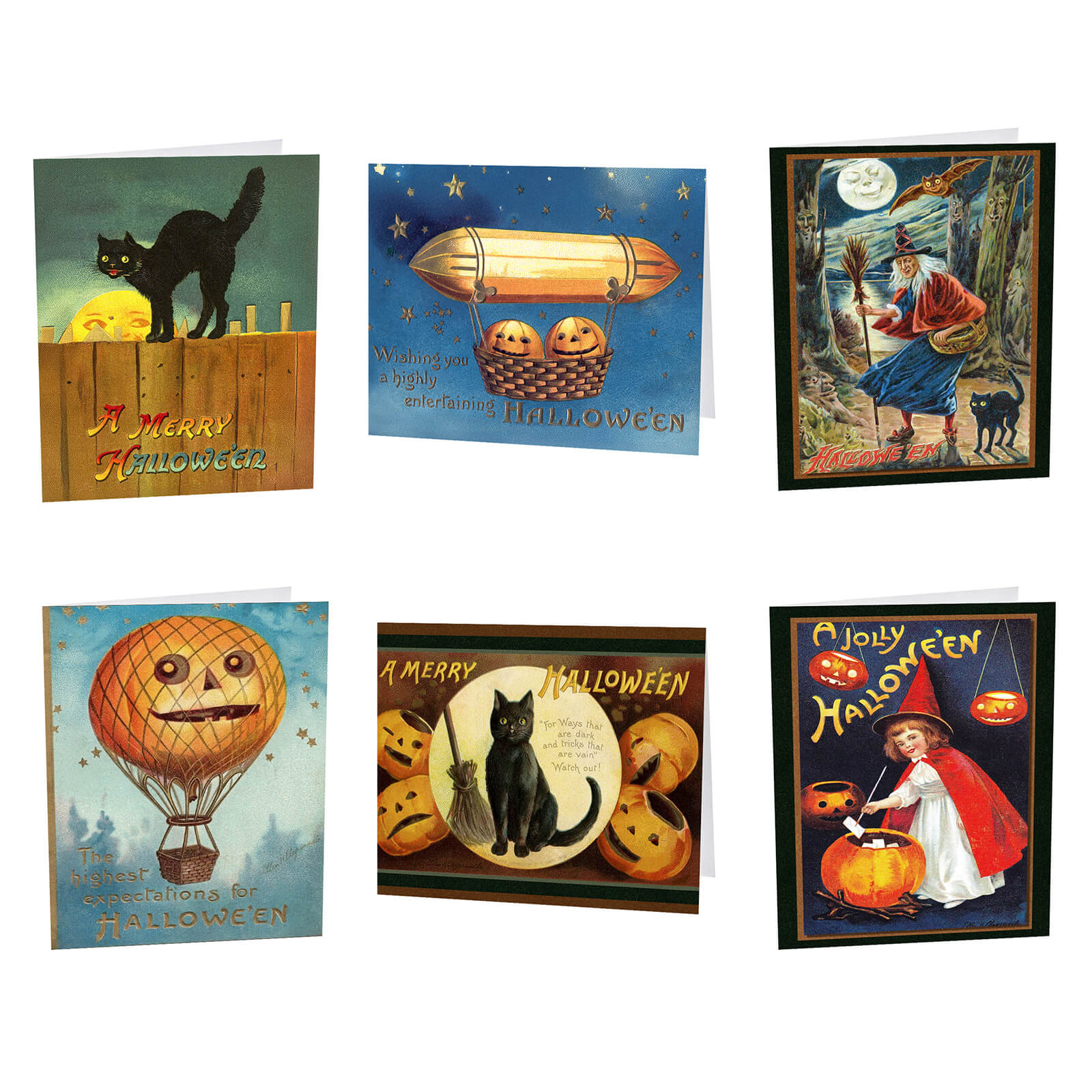 Halloween Greeting Cards set/6