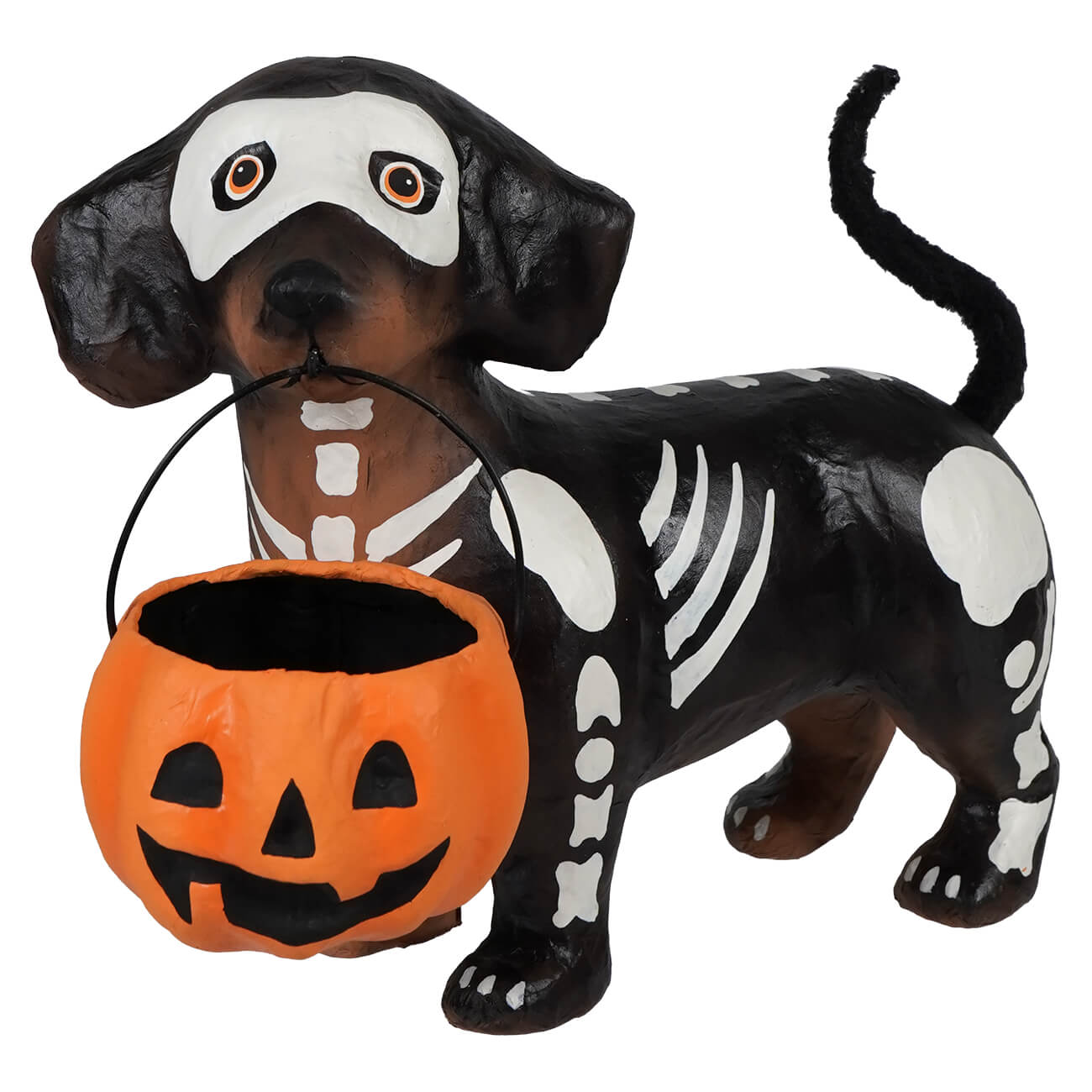 Skelly Pup Paper Mache