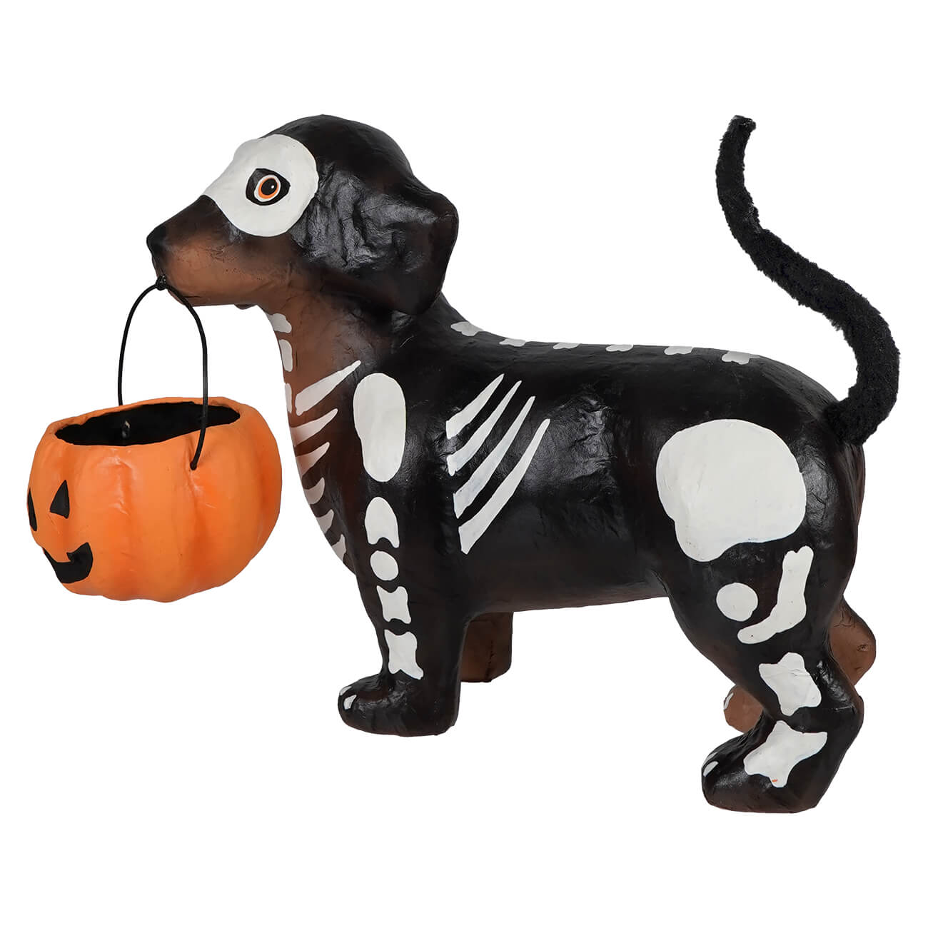 Skelly Pup Paper Mache