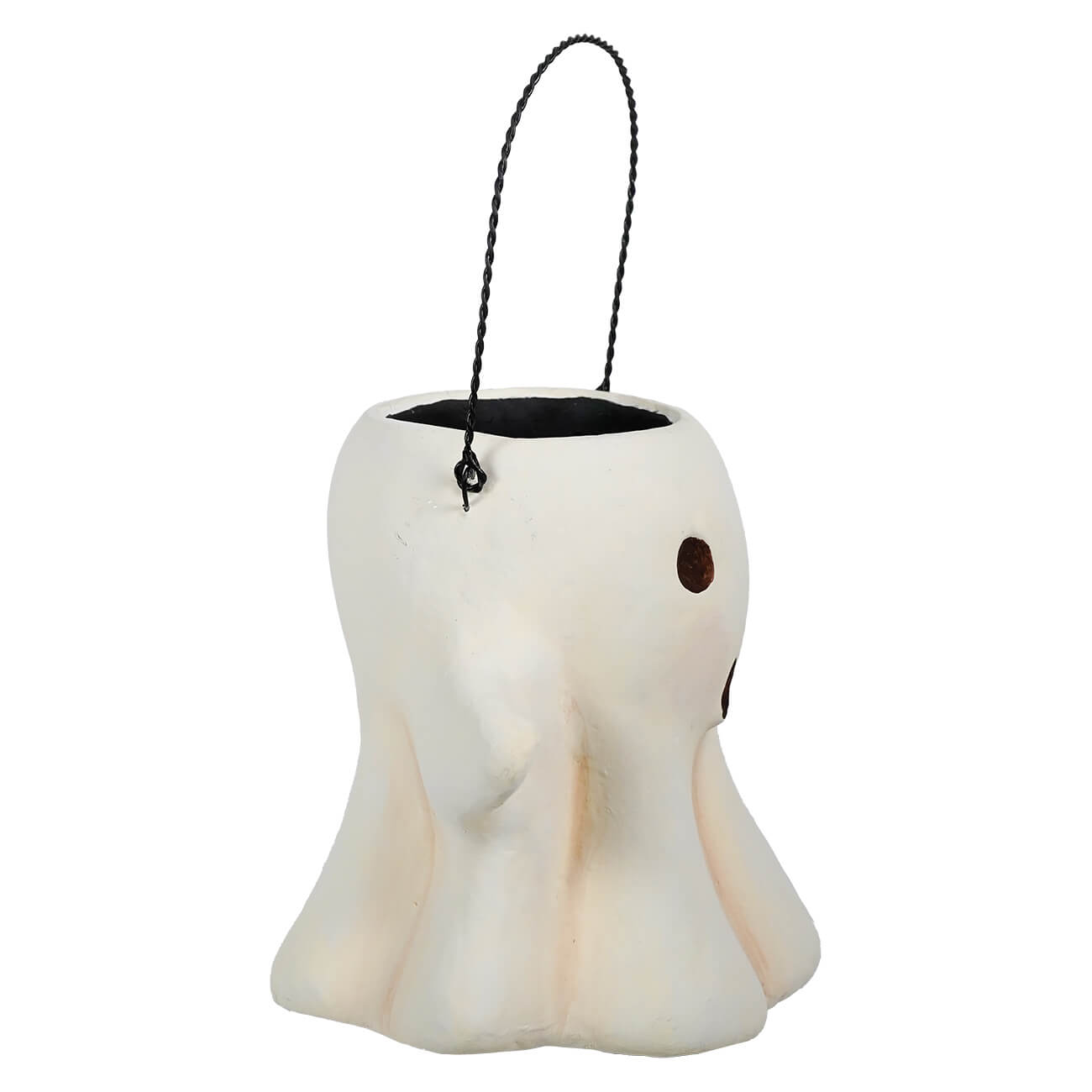 Paper Mache Ghost Bucket