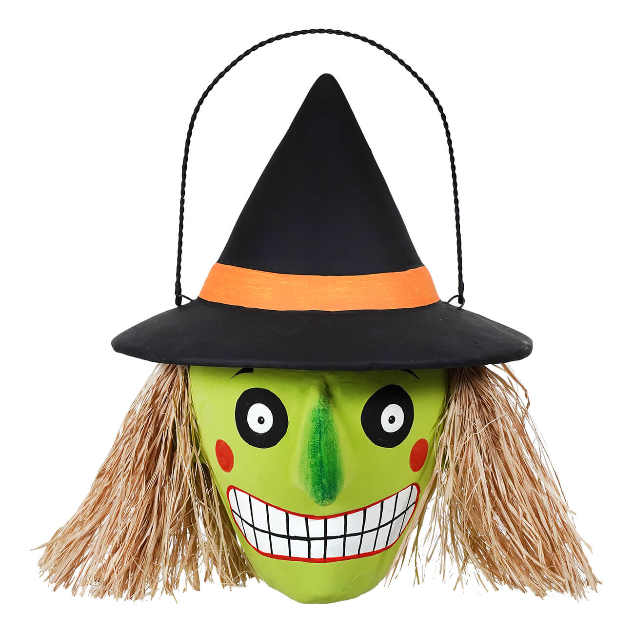 Paper Mache Witch Bucket