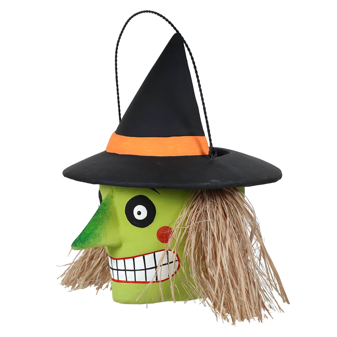 Paper Mache Witch Bucket