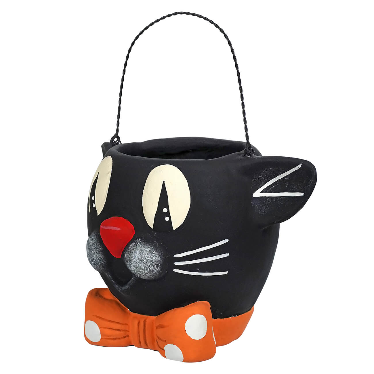 Paper Mache Cat Bucket