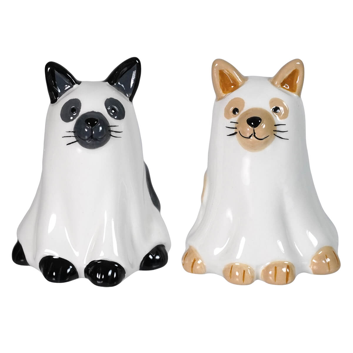 Ghost Cats Salt & Pepper Shakers Set/2