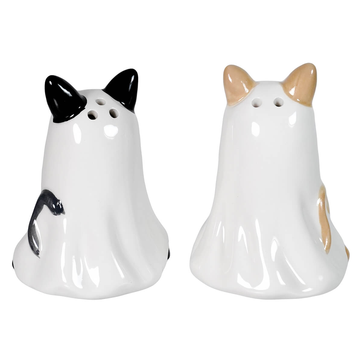 Ghost Cats Salt & Pepper Shakers Set/2